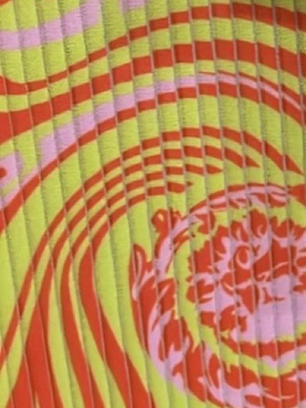 Versace Orange and Pink Baroque Medusa Print Button-Down Shirt - Picture 2 of 2